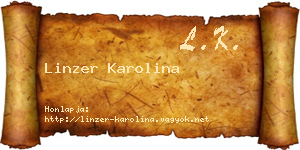 Linzer Karolina névjegykártya
